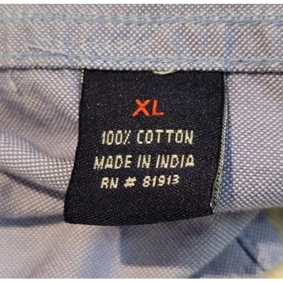 ROBERT GRAHAM FLIP CUFF MENS COTTON BUTTON DOWN SIZE XL - Picture 10 of 10